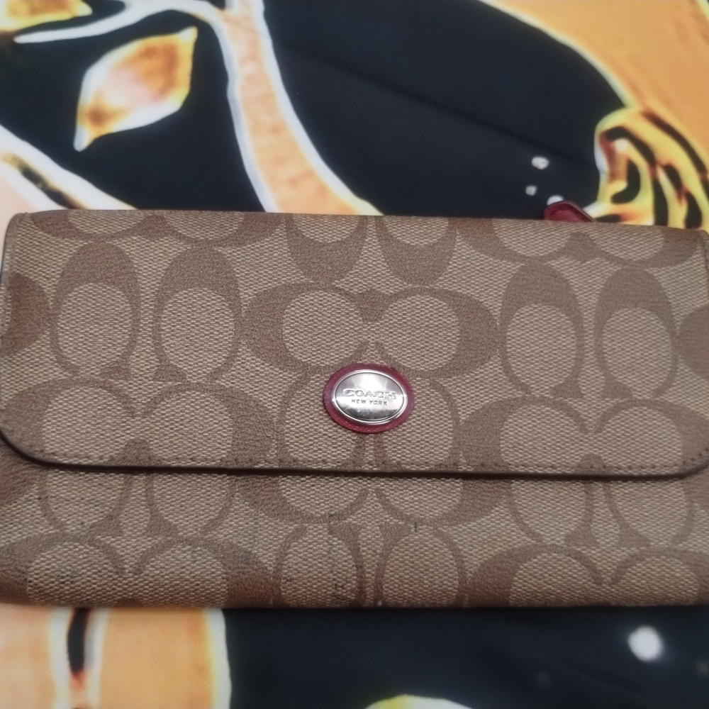 Coach Tan Signature Wallet